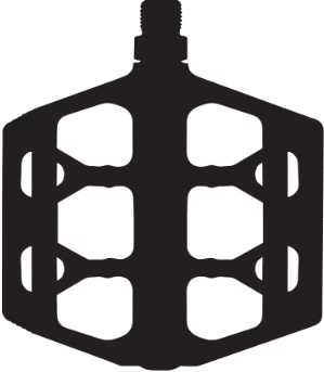Pédales plates